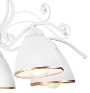 Lampadario a catena RETRO II 5xE27/60W/230V bianco