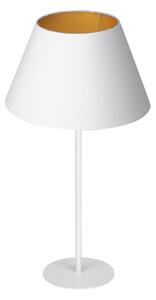 Lampada da tavolo ARDEN 1xE27/60W/230V diametro 30 cm bianco/oro