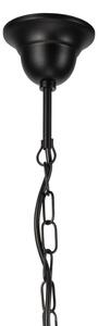 Lampadario a sospensione con catena DONATO 5xE14/40W/230V nero