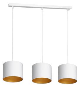 Lampadario a sospensione con filo ARDEN 3xE27/60W/230V bianco/oro