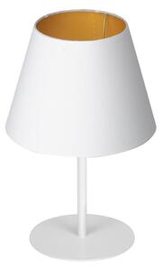 Lampada da tavolo ARDEN 1xE27/60W/230V diametro 20 cm bianco/oro