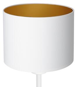 Lampada da tavolo ARDEN 1xE27/60W/230V diametro 18 cm bianco/oro