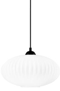 Lampadario a sospensione con filo HARMA 1xE27/15W/230V diametro 30 cm bianco/nero
