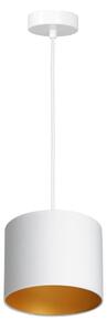 Lampadario a sospensione con filo ARDEN 1xE27/60W/230V diametro 18 cm bianco/oro