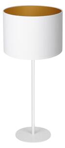 Lampada da tavolo ARDEN 1xE27/60W/230V diametro 25 cm bianco/oro