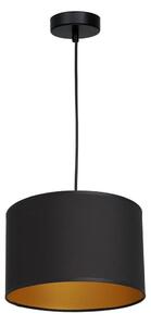 Lampadario su corda ARDEN 1xE27/60W/230V d. 25 cm nero/dorato