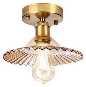 Plafoniera TRISH 1xE27/15W/230V oro/beige fumé