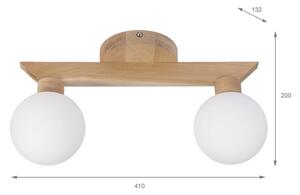 Plafoniera da soffitto ANTONIO 2xG9/5W/230V rovere/bianco
