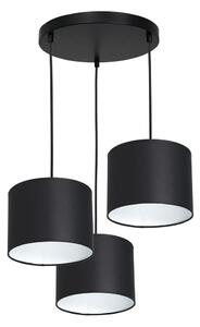 Lampadario a sospensione con filo ARDEN 3xE27/60W/230V nero/bianco