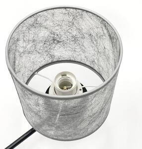 Lampadario a catena ROSA 3xE27/60W/230V nero/grigio