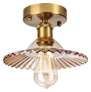 Plafoniera TRISH 1xE27/15W/230V oro/beige fumé