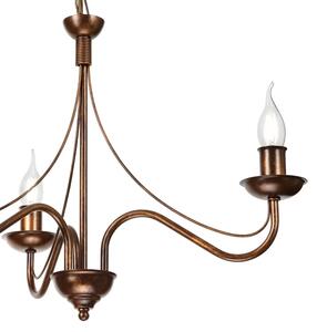 Lampadario a catena ANTON 3xE14/15W/230V finitura bronzo