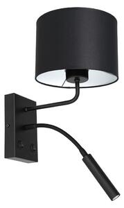 Applique ARDEN 1xE27/60W+1xG9/8W/230V nero/bianco