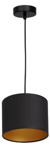 Lampadario su corda ARDEN 1xE27/60W/230Vdiametro 18 cm nero/oro