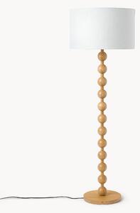 Lampada da terra con base in legno Shona