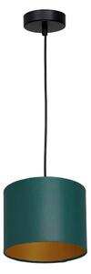 Lampadario a sospensione con filo ARDEN 1xE27/60W/230V diametro 18 cm verde/oro