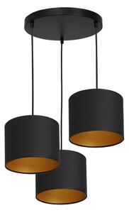 Lampadario su corda ARDEN 3xE27/60W/230V nero/oro