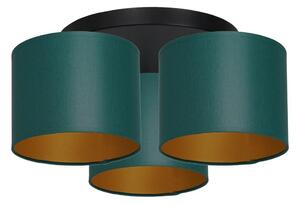 Lampadario a plafone ARDEN 3xE27/60W/230V verde/oro