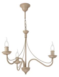 Lampadario a catena ANTON 3xE14/60W/230V beige