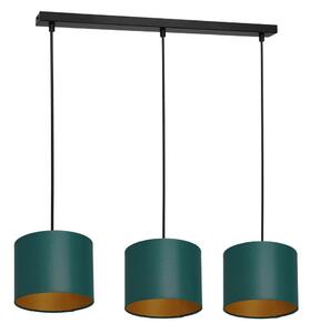 Lampadario a sospensione con filo ARDEN 3xE27/60W/230V verde/oro