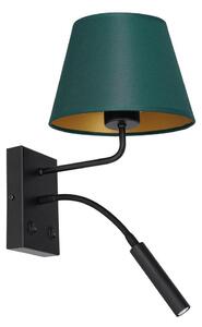 Applique ARDEN 1xE27/60W+1xG9/8W/230V verde/oro