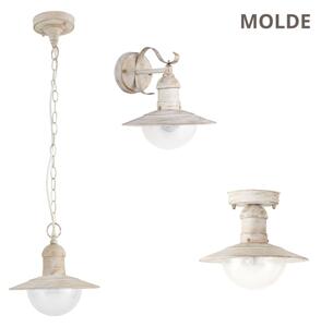 Brilagi - Plafoniera da esterno MOLDE 1xE27/60W IP44 bianco/patina