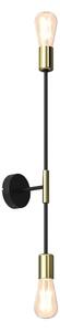 Applique FLAME 2xE27/60W/230V nero/oro