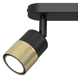 Luce Spot MIZU 2xGU10/8W/230V nero/ottone