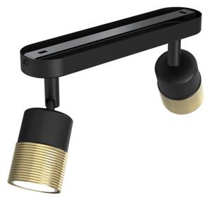 Luce Spot MIZU 2xGU10/8W/230V nero/ottone