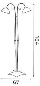 Lampada da terra ANTICA 2xE27/60W/230V