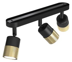 Luce Spot MIZU 3xGU10/8W/230V nero/ottone