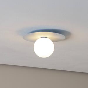 TK Lighting Plafoniera Pixie, azzurro, vetro, Ø 25 cm, sfera, G9