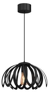 Lampadario a sospensione con filo ORCHID 1xE27/60W/230V nero