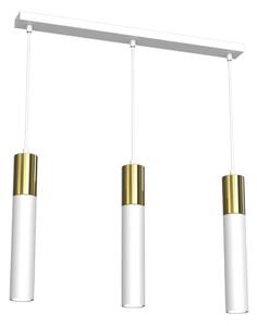 Lampadario a sospensione con filo CASSA 3xGU10/8W/230V bianco/oro