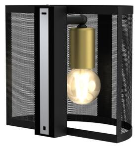 Applique KAGA 1xE27/60W/230V nero/oro