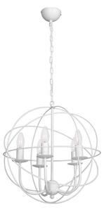 Lampadario GLOBE 5 5xE14/60W bianco