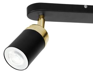 Faretto RENO 2xGU10/8W/230V nero/oro