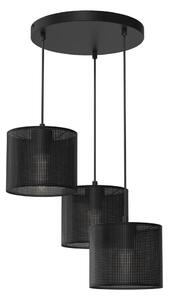 Lampadario a sospensione con filo LOFT SHADE 3xE27/60W/230V nero