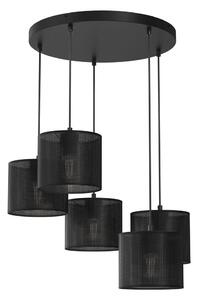 Lampadario a sospensione con filo LOFT SHADE 5xE27/60W/230V nero