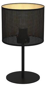 Lampada da tavolo LOFT SHADE 1xE27/60W/230V diametro 18 cm nero/oro