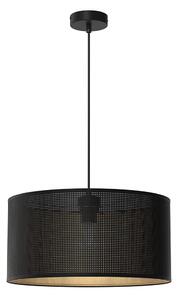 Lampadario a sospensione con filo LOFT SHADE 1xE27/60W/230V diametro 40 cm nero/oro