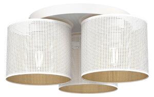 Lampadario a plafone LOFT SHADE 3xE27/60W/230V bianco/oro