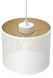 Lampadario a sospensione con filo LOFT SHADE 5xE27/60W/230V bianco/oro