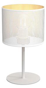 Lampada da tavolo LOFT SHADE 1xE27/60W/230V diametro 18 cm bianco/oro