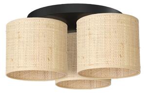 Lampadario a plafone RATTAN 3xE27/60W/230V rattan