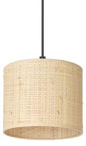 Lampadario a sospensione con filo RATTAN 3xE27/60W/230V rattan