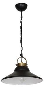 Lampadario IRON 1 1xE27/60W nero/ottone antico