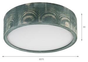 Brilagi - Lampada da soffitto PINO 1xE27/15W/230V pino/verde diam. 27,5 cm