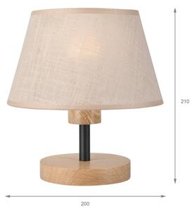 Brilagi - LED Lampada da tavolo ANTHONY 1xE14/40W/230V quercia/beige