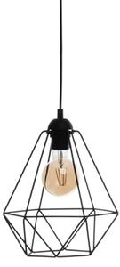Lampada a sospensione BASKET 3xE27/60W/230V nero